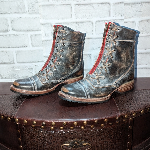 Freebird Liverpool Boot Size 8 RED ZIPPER Ice Color - Picture 12 of 12